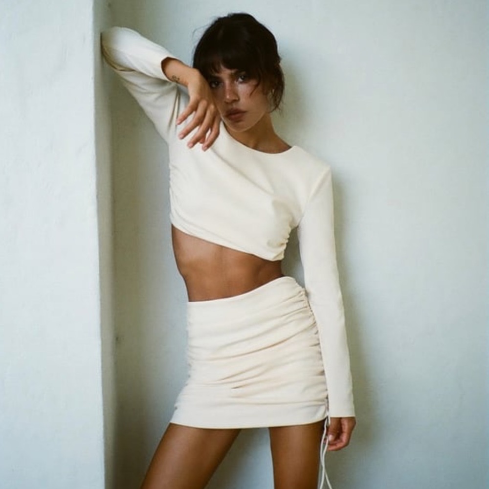 Zara Ivory Two Piece Set